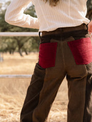 PANTALÓN FILIPPA BURGUNDY