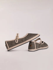 Mary Jane Jacquard Black