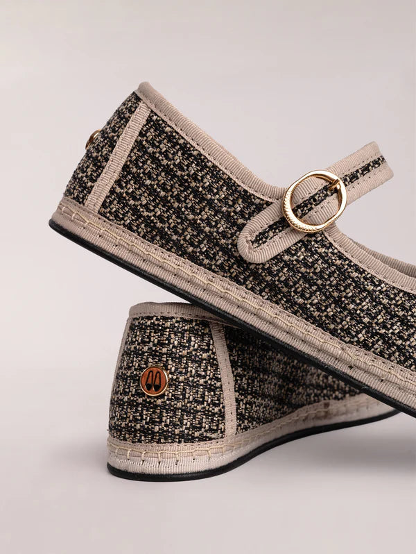 Mary Jane Jacquard Black