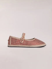 Mary Jane Jacquard Red