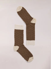 Calcetín Rombos Brown
