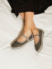 Mary Jane Jacquard Black
